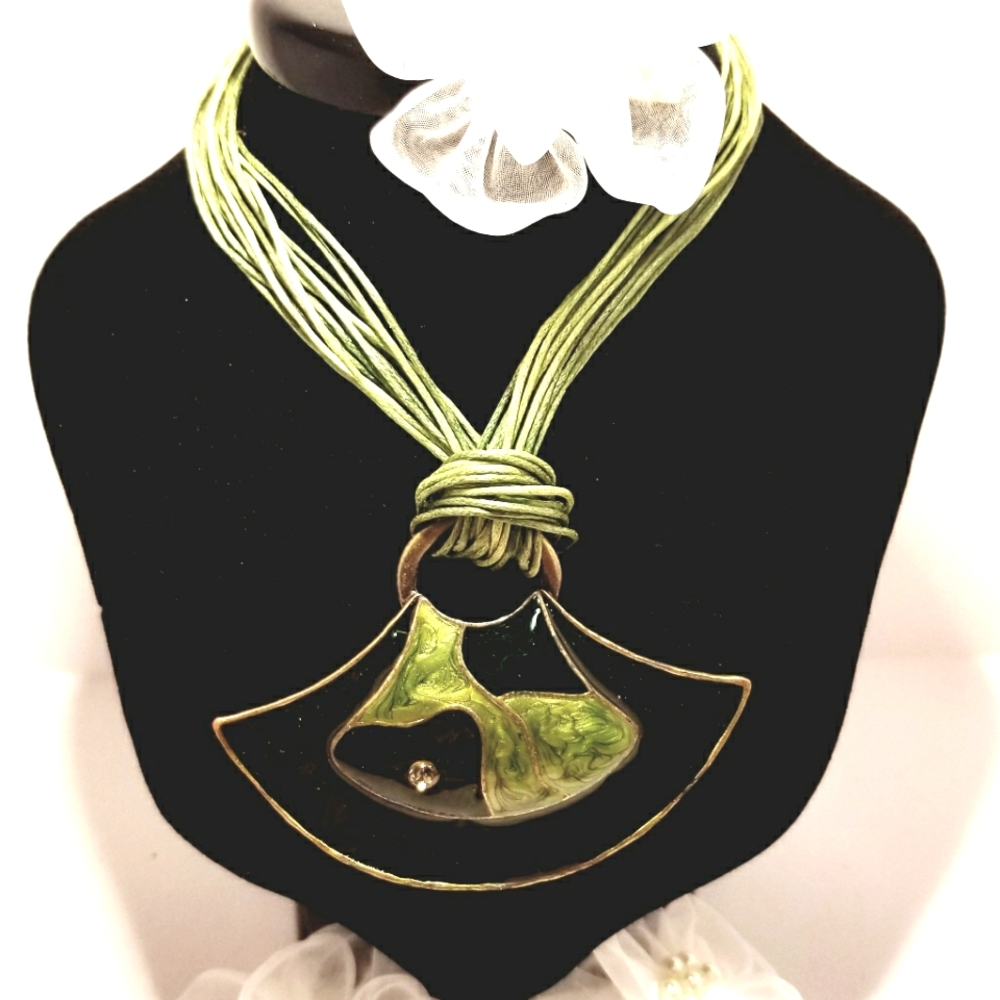 Enamel Statement Necklace
